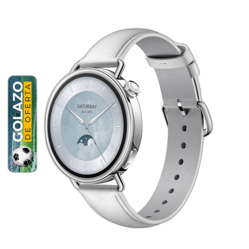 SmartWatch Xiaomi Watch S4 41mm Correa de Cuero Blanco
