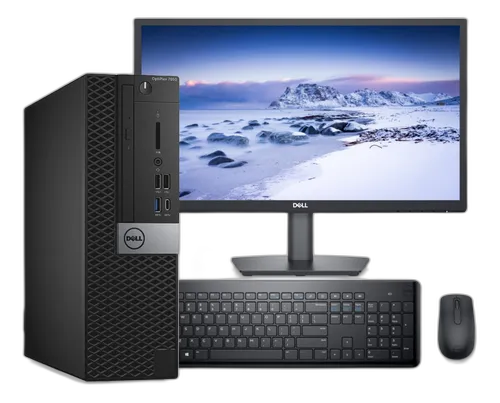 Dell Optiplex 5060 Ci5 8va. 16GB 240GB SSD Pantalla 22" Wide-Screen. Teclado, mouse y cables