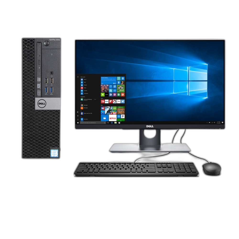 Computadora Dell Optiplex 5040 CI5 6TA 8GB 240GB SSD  Monitor 22" Wide teclado, mouse y cables
