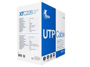 Cable de Red cat 6 - (UTP) Xtech 305 metros GrisCAT6 24  XTC-226